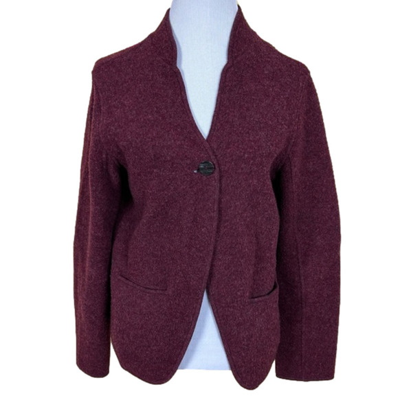 EILEEN FISHER Wool Cardigan Size M - Picture 1 of 8